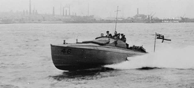 Portsmouth Naval Base Property Trust spends six years creating a replica of the CMB4R.
Pictured: CMB4R on sea trials (above) and CMB4 in action in the early 20th century (image property of the Imperial War Museum)