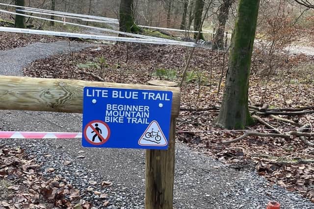 The mountain biking trail at Queen Elizabeth Country Park will be opening at the weekend.