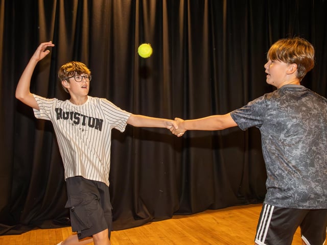 Y+ Youth Services are running an HAF Programme, sponsored by Portsmouth City Council at Portsmouth Guildhall, for kids between 11-16 with Gladiator themed activities. Pictured - Kids enjoying the activities on offer from Y+.