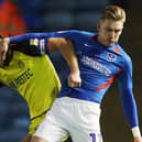 Ronan Curtis in action against Burton last season. Picture: Joe Pepler