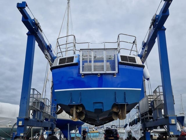 HMS Scimitar, a former Royal Navy patrol vessel, has been transformed into MV Lady Jean following a project in Gosport. She is due to sail to Tanzania and be used as a hospital boat.