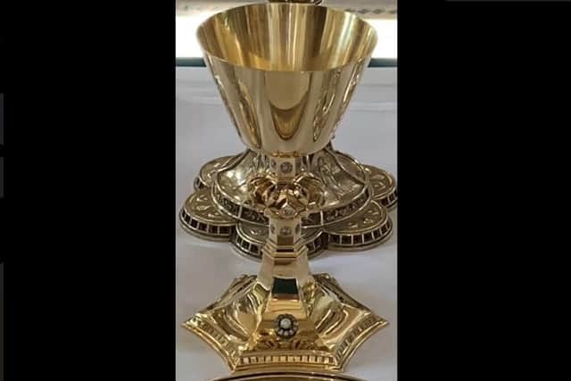 A golden chalice believed to be worth more than £20,000 has been stolen from Portsmouth Cathedral.