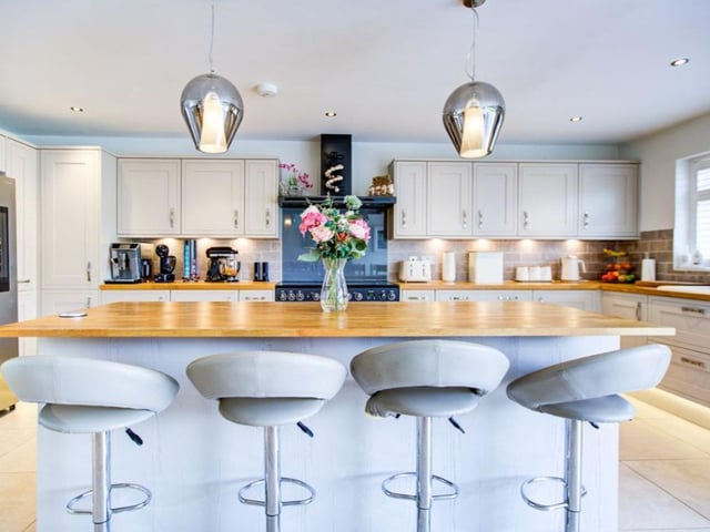 This impressive seven bedroom property in Rowland's Castle comes with three bathrooms and three reception rooms. It is currently on the market for £2,200,000 and it is being sold with Keller Williams Advantage. The listing says: "This is a modern well-designed 7–8-bedroom detached family home with over 4300 square feet of living space that has been totally remodeled and updated by the current vendors over the last few years with no expense spared." For more information about the property, visit Zoopla or Keller Williams Advantage website.