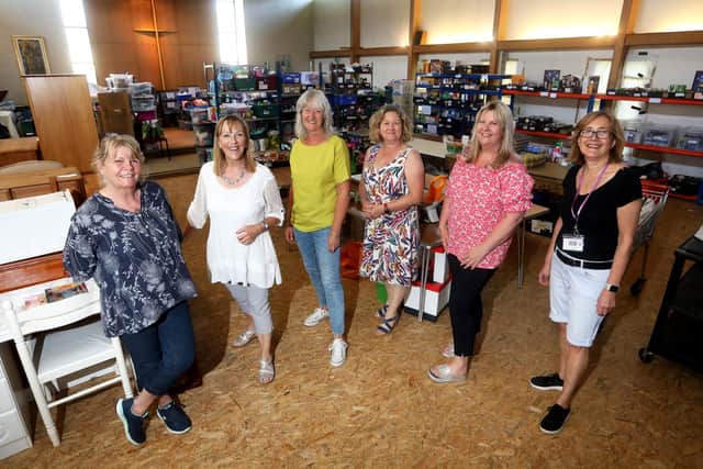 Pictured are from left, Patsie, Rose, Fiona, Alyson, Jo and Maggie from Acts of Kindness.

Picture: Sam Stephenson