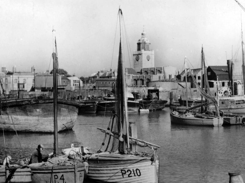 The Camber Old Portsmouth. A turn of the century photograph and from an angle not usually seen. Picture: Paul Costen collection