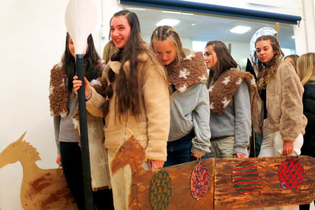 Charity Week at Portsmouth High School raises money for The Sussex Snowdrop Trust. Pictures taken from the fancy dress competition.
The Year 11 Vikings.
Picture: Sally Tiller