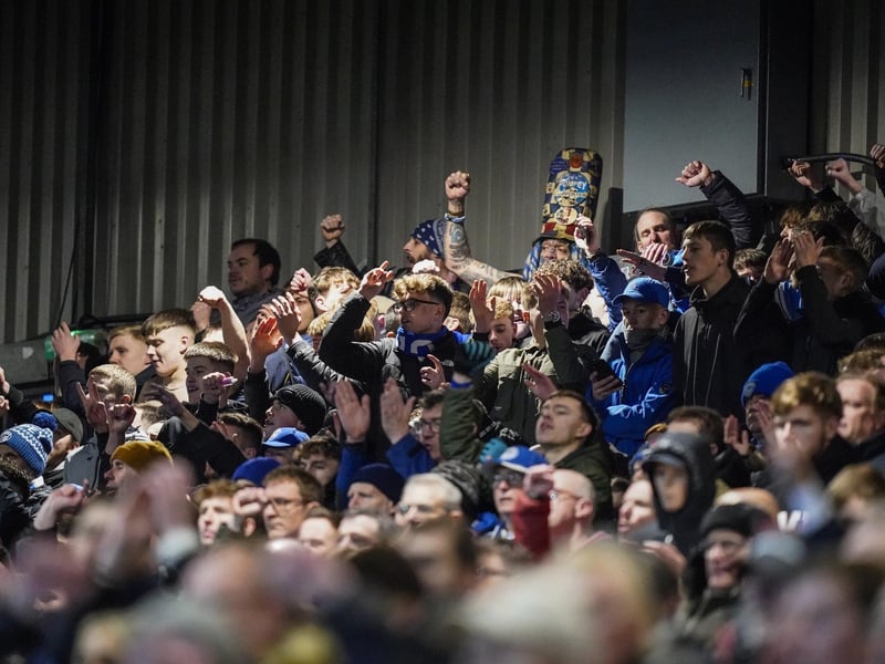 Around 1,800 Pompey fans were in raucous voice in the 1-0 victory at Port Vale.