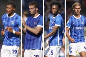 From left to right: Kusini Yengi, Conor Shaughnessy, Abu Kamara and Ryley Towler are all vying to start against Bristol Rovers.