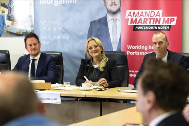 Amanda Martin MP at her Defence Roundtable with local defence businesses and industry experts