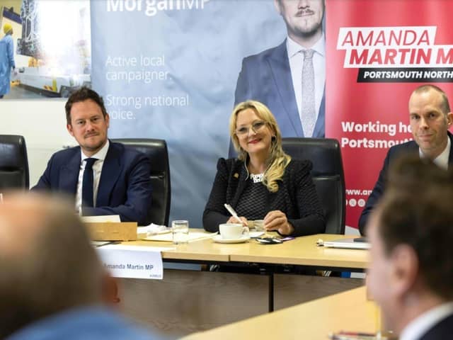 Amanda Martin MP at her Defence Roundtable with local defence businesses and industry experts