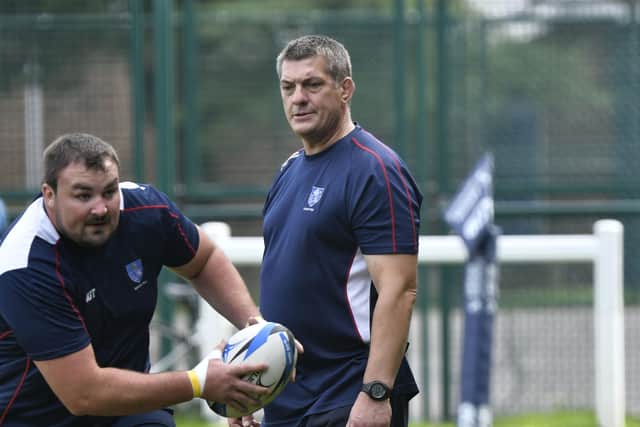 Havant RFC head coach Will Knight, right. Picture: Neil Marshall