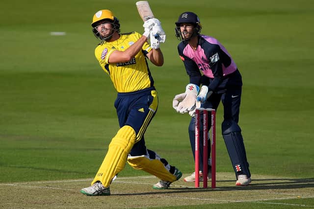 James Fuller is expected to make his first competitive appearance for Hampshire's 1st XI in 2021 in the T20 Blast opener at Canterbury. Photo by Alex Davidson/Getty Images.