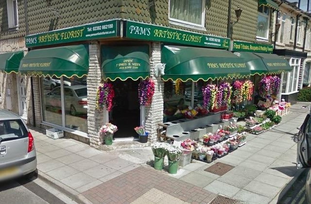 Pam's Artistic Florist, on New Road, has a rating of 4.9 out of five from 108 reviews on Google.