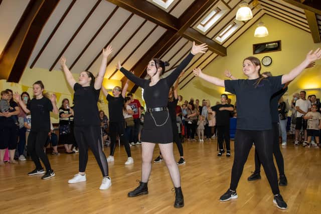 Memebrs of Chloe's Theatre Arts during their fundraising event at Portchester Parish Hall on Saturday 25th September 2021. Photo By Alex Shute