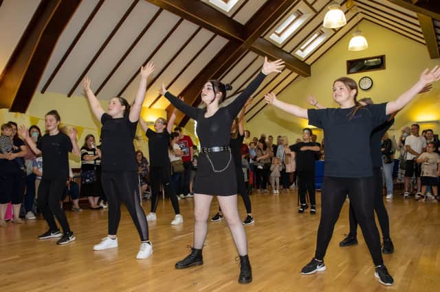 Memebrs of Chloe's Theatre Arts during their fundraising event at Portchester Parish Hall on Saturday 25th September 2021. Photo By Alex Shute