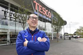 Will Man on Friday - his last day at Tesco in Havant after 44 years Picture: Sarah Standing (280423-2753)