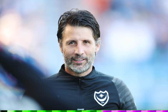 Pompey boss Danny Cowley is looking to 'right the wrongs' from the defeat to Cambridge United against Plymouth photograph:PinPep Media / Joe Pepler