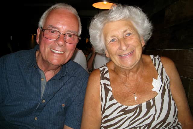 Couple Rex and Janet Penny from Cowplain - Janet is recovering from Covid-19
