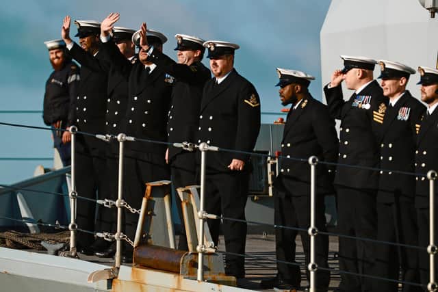 HMS Kent today arrived back home in Portsmouth – the last warship home from the Royal Navy’s premier deployment of 2021.