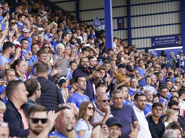 The game was Pompey's second home fixture in five days