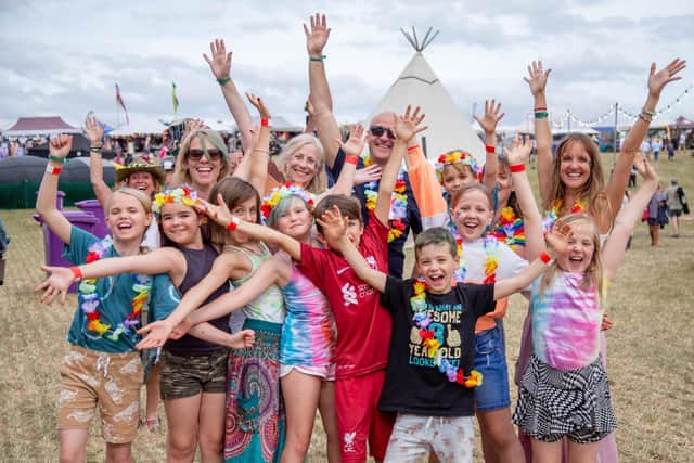 Families enjoying themselves at Wickham Festival. Picture: Habibur Rahman