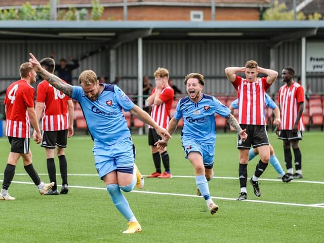 Sam Pearce, left, and Marley Ridge are two big players for AFC Portchester. Picture by Daniel Haswell.