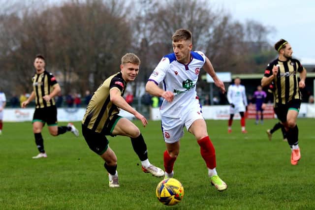Mason Walsh in action for Gosport at Poole. Picture: Tom Phillips