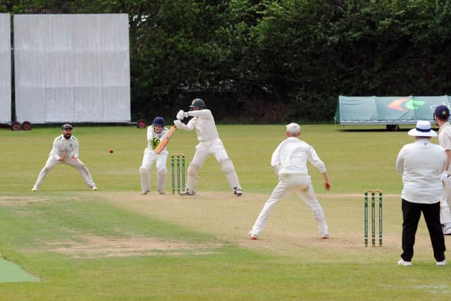 Portsmouth's Jack Marston batting at Sarisbury.

Picture: Sarah Standing