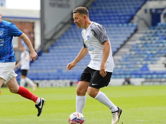 Pompey Legends v Alan Knight Celebrity XI in a charity fundraising match at Fratton Park on Bank Holiday Monday. Picture: Sarah Standing (050525-5940)