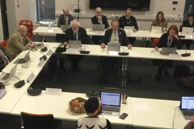 Hampshire & Isle of Wight Fire and Rescue Authority meeting. Image: Youtube