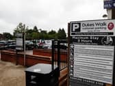 Signs confirming the new parking arrangements are now in place