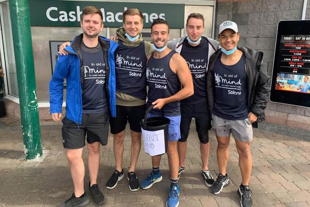 Josh Harris, from Portsmouth, fundraising with his team near Ben Nevis. Picture: Courtesy of Josh Harris.