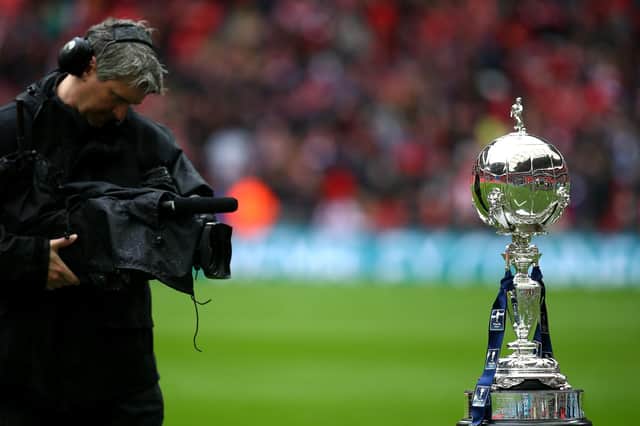 The FA trophy. Photo by Charlie Crowhurst/Getty Images.