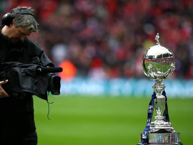 The FA trophy. Photo by Charlie Crowhurst/Getty Images.