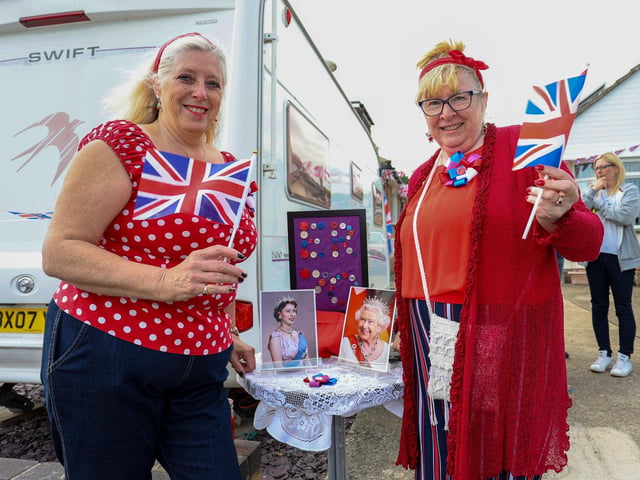 Organisers Alison Milward and Linda Elton-Payne at the street party in Hawkewood Avenue, Waterlooville
