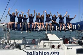 Young people on a TSYT residential voyage