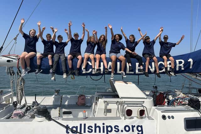 Young people on a TSYT residential voyage