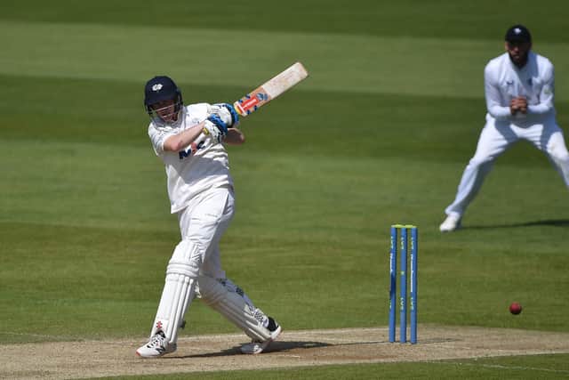 Yorkshire' Harry Brook compiled his ninth Championship score of over 50 on the opening day against Hampshire at The Ageas Bowl. Photo by Nathan Stirk/Getty Images
