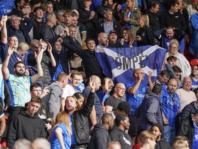 1,664 Pompey fans made the trip to Teeside.