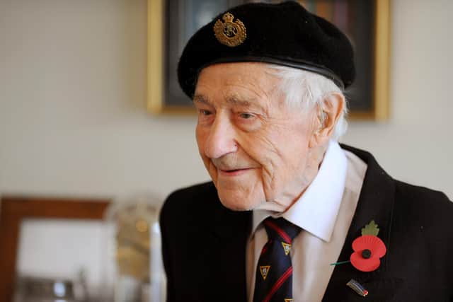 D-Day veteran Ron Cross from Gosport. Picture: Sarah Standing (061120-8894)
