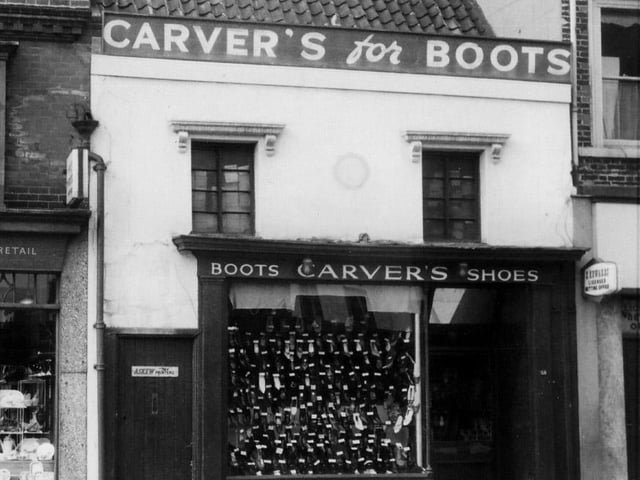 Who bought a pair of shoes from Carver's?