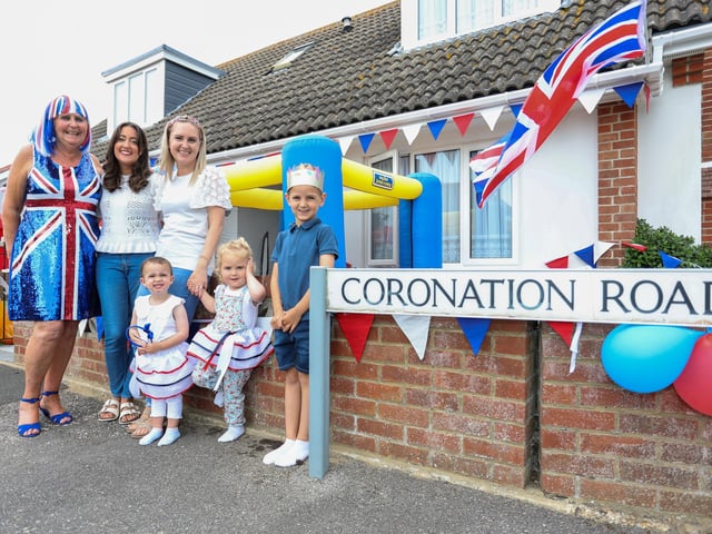 Irene Wilson, Vicki Wilson, Steph Preston, Sophia Wilson, two, Isla Preston, two, and Harry Preston, five, at Coronation Avenue on Hayling Island