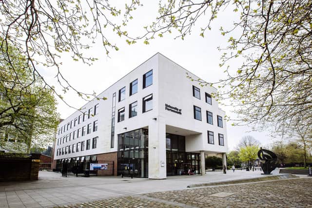 UoP University of Portsmouth exterior and interior gv