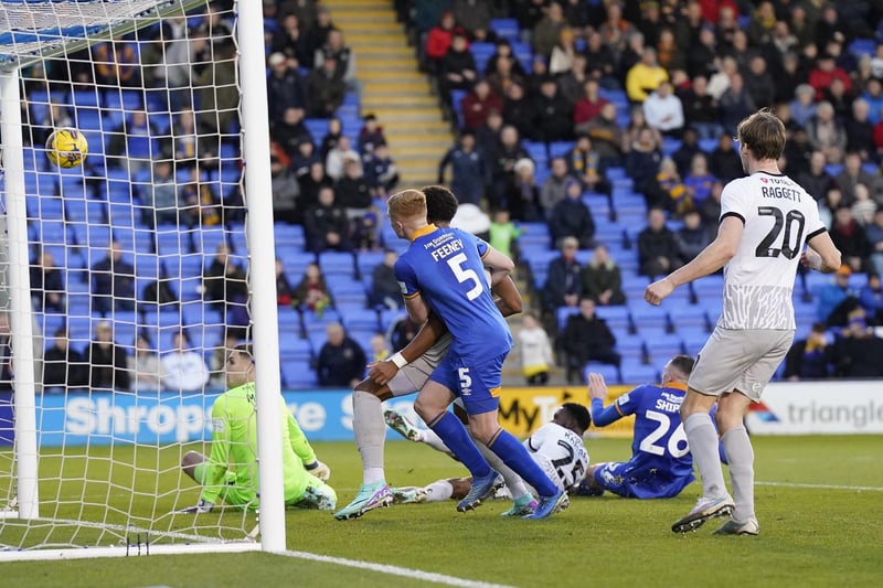 Abu Kamara gave Pompey the lead with his fifth goal of the season on the stroke of half-time