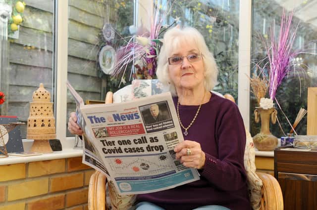 Thelma Turner-Hill from Southsea, is a reader of The News, Portsmouth.

Picture: Sarah Standing (011220-9235)