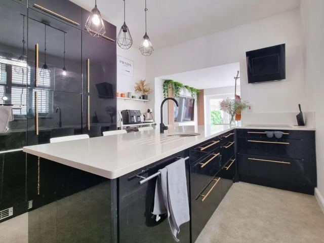 The listing says: "The accommodation is arranged over three floors and comprises; hallway, living room, dining room, kitchen/ breakfast room, cloakroom, utility room and family room on the ground floor with three bedrooms and family bathroom on the first floor with a loft room on the top floor."