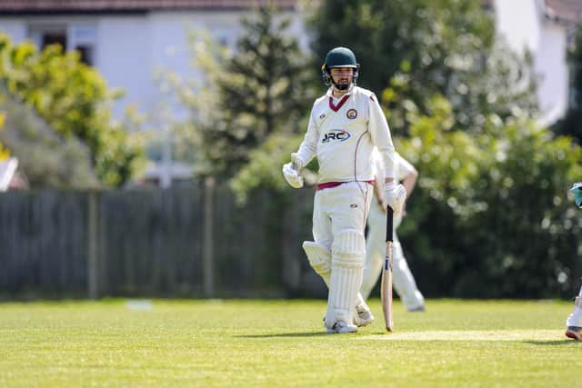 Ross Harrop batting for Gosport against Portsmouth & Southsea in last weekend's friendly.
Picture: Allan Hutchings