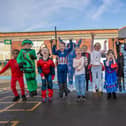 Children & staff from Meon Infant and Junior School dressed up for World Book Day.  Pictured - Pupils dressed up for World Book Day  Photos by Alex Shute