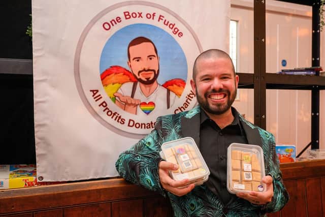 Pictured is: Paul Lees with some of his fudge

Picture: Keith Woodland
