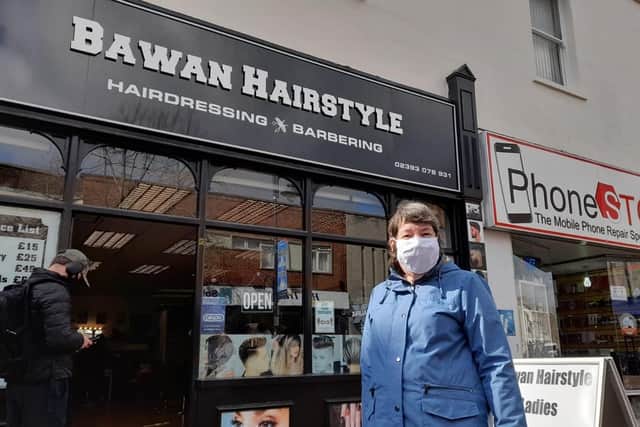 Angela Albray, 59 from Brockhurst, had her first haircut since the start of the Covid-19 pandemic in March 2020.

Picture: David George
